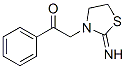 CAS 登录号：6649-75-8， 2-(2-亚胺噻唑烷-3-基)-1-苯基乙烷-1-酮
