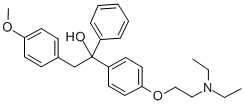CAS 登录号：67-98-1， 1-[4-(2-二乙基氨基乙氧基)苯基]-1-苯基-2-(对茴香基)乙醇