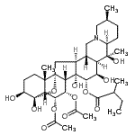CAS#: 6746-01-6， (3beta,6alpha,7alpha,15alpha,16beta)-6,7-Diacetoxy-3,4,14,16,20-Pentahydroxy-4,9-Epoxycevan-15-Yl 2-Methylbutanoate