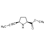 CAS#: 676560-92-2， Methyl (5R)-5-(1-propyn-1-yl)-L-prolinate
