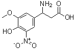 CAS#: 682804-45-1， 3-amino-3-(4-hydroxy-3-methoxy-5-nitro-phenyl)propanoic acid