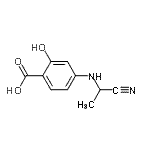 CAS 登录号：68575-95-1， 4-[(1-氰基乙基)氨基]-2-羟基苯甲酸