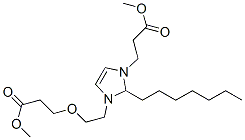 CAS 登录号：68630-93-3， 2-庚基-2,3-二氢-3-[2-(3-甲氧基-3-氧代丙氧基)乙基]-1H-咪唑-1-丙酸甲酯