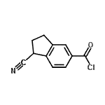 CAS 登录号：68634-08-2， 1-氰基-5-茚满羰基氯化物