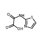 结构式 CAS# 6890-84-2, 氧代(1,3-噻唑-2-基氨基)乙酸