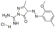 CAS#: 68936-08-3， 4,5-Dihydro-4-[(2-Methoxy-5-Methylphenyl)Azo]-3-Methyl-5-Oxo-1H-Pyrazole-1-Carboxamidine Monohydrochloride