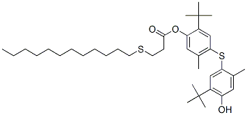 CAS#: 69075-62-3， 2-(1,1-Dimethylethyl)-4-[[5-(1,1-Dimethylethyl)-4-Hydroxy-2-Methylphenyl]Thio]-5-Methylphenyl 3-(Dodecylthio)Propionate