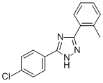 CAS#: 69095-79-0， 5-(4-Chlorophenyl)-3-(o-Tolyl)-1H-1,2,4-Triazole