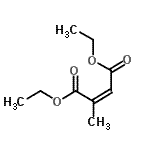 CAS 登录号：691-83-8， 二乙基(2Z)-2-甲基-2-丁烯二酸酯