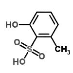CAS 登录号：69103-65-7， 2-羟基-6-甲基苯磺酸