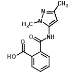 CAS 登录号：691850-55-2， 2-[(1,3-二甲基-1H-吡唑-5-基)氨基甲酰]苯甲酸