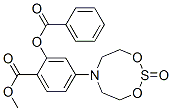 CAS 登录号：6958-81-2， 2-苯甲酰氧基-4-(2-氧代-1,3,2,6-二氧杂硫氮杂环辛烷-6-基)苯甲酸甲酯