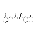 CAS 登录号：697287-48-2， (2E)-N-[(1S)-1-(3,4-二氢-2H-1,4-苯并恶嗪-6-基)乙基]-3-(2-氟苯基)丙烯酰胺