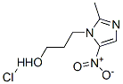 结构式 CAS# 70028-95-4, 2-甲基-5-硝基-1H-咪唑-1-丙醇单盐酸盐