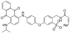 CAS#: 70236-38-3， Sodium alpha-(Acryloylamino)-[4-[[9,10-Dihydro-4-(Isopropylamino)-9,10-Dioxo-1-Anthryl]Amino]Phenoxy]Toluenesulphonate