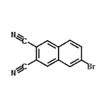 结构式 CAS# 70484-02-5, 6-溴-2,3-萘二甲腈