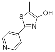 结构式 CAS# 70547-50-1, 5-甲基-2-(4-吡啶基)-4-噻唑醇