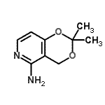 CAS#: 708-95-2， 2,2-Dimethyl-4H-[1,3]dioxino[5,4-c]pyridin-5-amine