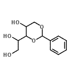 结构式 CAS# 70831-50-4, 1,3-O-亚苄基戊糖醇