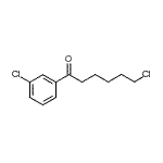 结构式 CAS# 710339-81-4, 6-氯-1-(3-氯苯基)-1-己酮