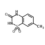 CAS#: 71254-63-2， 7-Methyl-2H-1,2,4-benzothiadiazin-3(4H)-one 1,1-dioxide