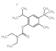 CAS#: 7142-65-6， [4-(Diethylcarbamoyloxy)-2-methyl-5-propan-2-yl-phenyl]-trimethyl-azanium iodide