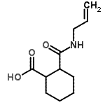结构式 CAS# 717892-81-4, 2-(烯丙基氨基甲酰)环己烷羧酸