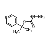 CAS 登录号：72039-25-9， 2-(4-吡啶基)-2-丙基肼羧酸酯