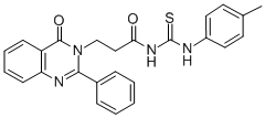 CAS#: 72045-67-1， N-[(4-Methylphenyl)Carbamothioyl]-3-(4-Oxo-2-Phenylquinazolin-3-Yl)Propanamide