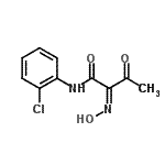 CAS#: 721-46-0， (2Z)-N-(2-Chlorophenyl)-2-(hydroxyimino)-3-oxobutanamide