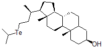 CAS#: 72249-71-9， 23-(Isopropyltelluro)-24-Norcholan-3-Ol