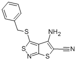 CAS#: 72436-93-2， 4-Amino-3-(Phenylmethylsulfanyl)Thieno[5,4-c][1,2]Thiazole-5-Carbonitrile