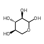 结构式 CAS# 7261-26-9, D-吡喃木糖