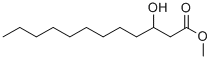 结构式 CAS# 72864-23-4, 3-羟基-十二烷酸甲酯