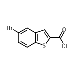 结构式 CAS# 7312-14-3, 5-溴-1-苯并噻吩-2-甲酰氯
