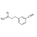 结构式 CAS# 731772-72-8, 3-(3-溴-3-丁烯-1-基)苯甲腈
