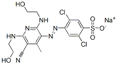 CAS#: 73287-63-5， Sodium 2,5-Dichloro-4-[5-Cyano-2,6-Bis(2-Hydroxyethylamino)-4-Methylpyridin-3-Yl]Diazenylbenzenesulfonate