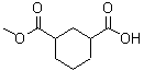 结构式 CAS# 733742-58-0, 3-(甲氧羰基)环己烷羧酸