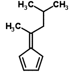 CAS#: 7338-49-0， 5-(4-Methyl-2-pentanylidene)-1,3-cyclopentadiene