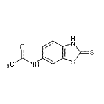 CAS#: 7340-70-7， N-(2-Thioxo-2,3-dihydro-1,3-benzothiazol-6-yl)acetamide