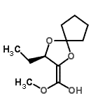 CAS#: 734497-47-3， (E)-[(3R)-3-Ethyl-1,4-dioxaspiro[4.4]non-2-ylidene](methoxy)methanol