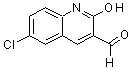 结构式 CAS# 73568-44-2, 6-氯-2-羟基喹啉-3-甲醛