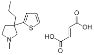 CAS#: 73604-74-7， 1-Methyl-3-propyl-3-(2-thienyl)pyrrolidine (E)-2-butenedioate
