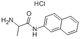 结构式 CAS# 74144-49-3, DL-丙氨酸 beta-萘酰胺盐酸盐