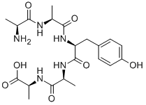 CAS 登录号：74261-52-2， H-丙氨酰-丙氨酰-酪氨酰-丙氨酰-丙氨酸