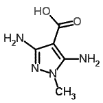 CAS#: 74440-37-2， 3,5-Diamino-1-methyl-1H-pyrazole-4-carboxylic acid