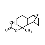 CAS#: 74787-52-3， 3-Methyltricyclo[6.2.1.0<sup>2,7</sup>]undec-3-yl acetate