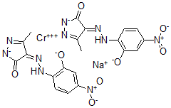 CAS#: 75199-07-4， Sodium Chromium(+3) Cation,(4E)-5-Methyl-4-[(4-Nitro-2-Oxidophenyl)Hydrazinylidene]Pyrazol-3-Olate