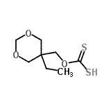 CAS#: 752147-90-3， O-[(5-Ethyl-1,3-dioxan-5-yl)methyl] hydrogen carbonodithioate