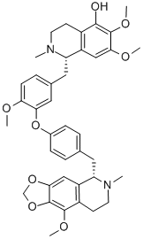 CAS#: 75352-25-9， (1S)-6,7-Dimethoxy-1-[[4-Methoxy-3-[4-[[(6S)-4-Methoxy-7-Methyl-8,9-Dihydro-6H-[1,3]Dioxolo[4,5-f]Isoquinolin-6-Yl]Methyl]Phenoxy]Phenyl]Methyl]-2-Methyl-3,4-Dihydro-1H-Isoquinolin-5-Ol